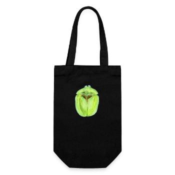 Distel Schildkäfer - Geschenkbeutel für Flaschen - Schwarz - Vorne