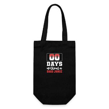 Dad Joke Father's Day Funny Sayings - Gift Bag for Bottles - black - Front