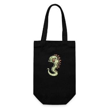 Seahorse Halloween Zombie - Gift Bag for Bottles - black - Front