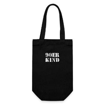 90ER KIND - Geschenkbeutel für Flaschen - Schwarz - Vorne