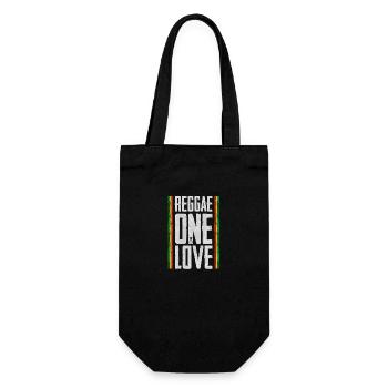 reggae one love - Gift Bag for Bottles - black - Front