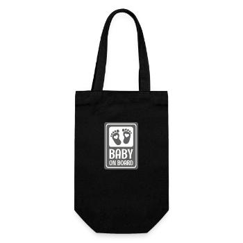 Baby on board - Gift Bag for Bottles - black - Front