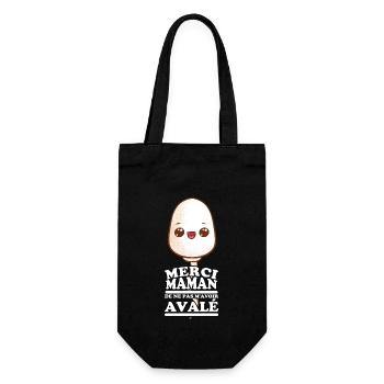 Thank you Mom for not swallowing me - Gift Bag for Bottles - black - Front