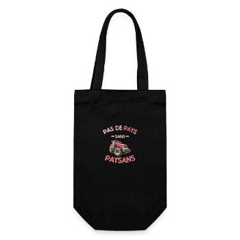 No country without red farmers - Gift Bag for Bottles - black - Front