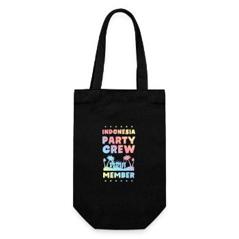 Indonesia Party Crew - Gift Bag for Bottles - black - Front