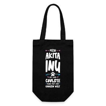 Dicton de chien Akita Inu - Sac à bouteille - noir - Devant