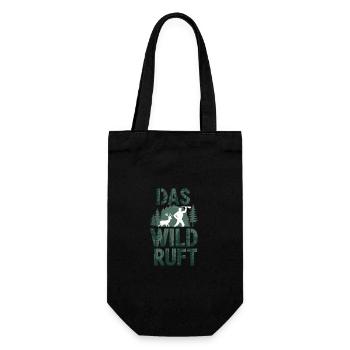 Jäger Jagd Jagen Jagdbekleidung - Geschenkbeutel für Flaschen - Schwarz - Vorne