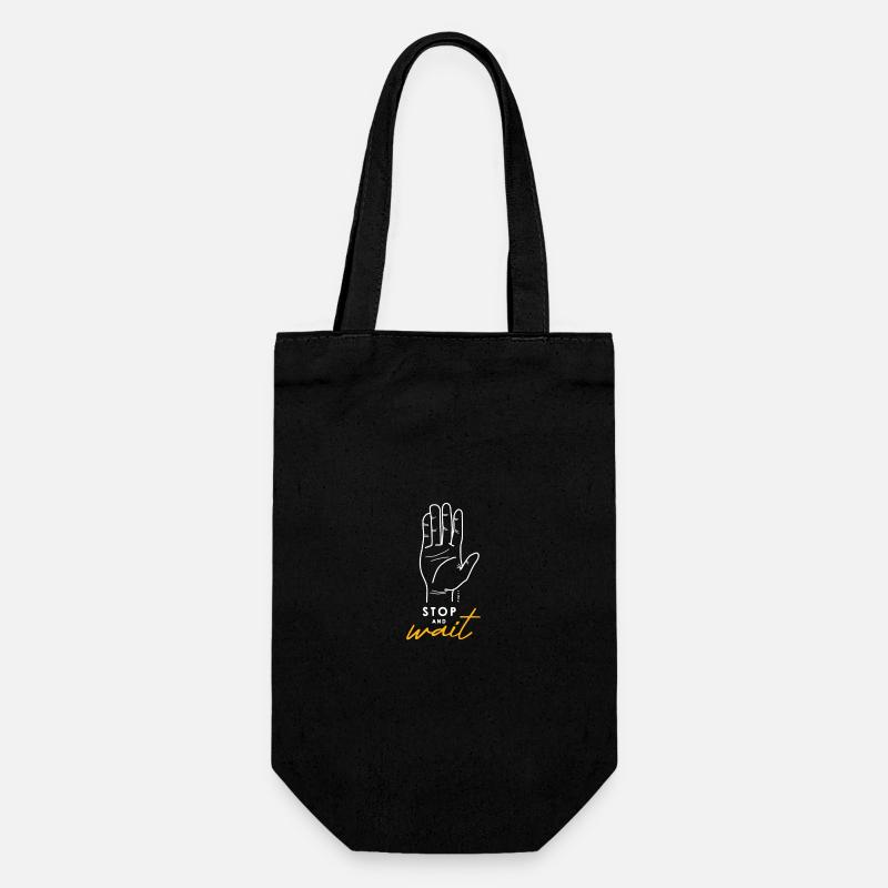 Parlez à la main - Sac à bouteille - noir