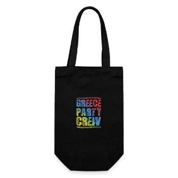 Greece Party Crew Colorful - Gift Bag for Bottles - black - Front