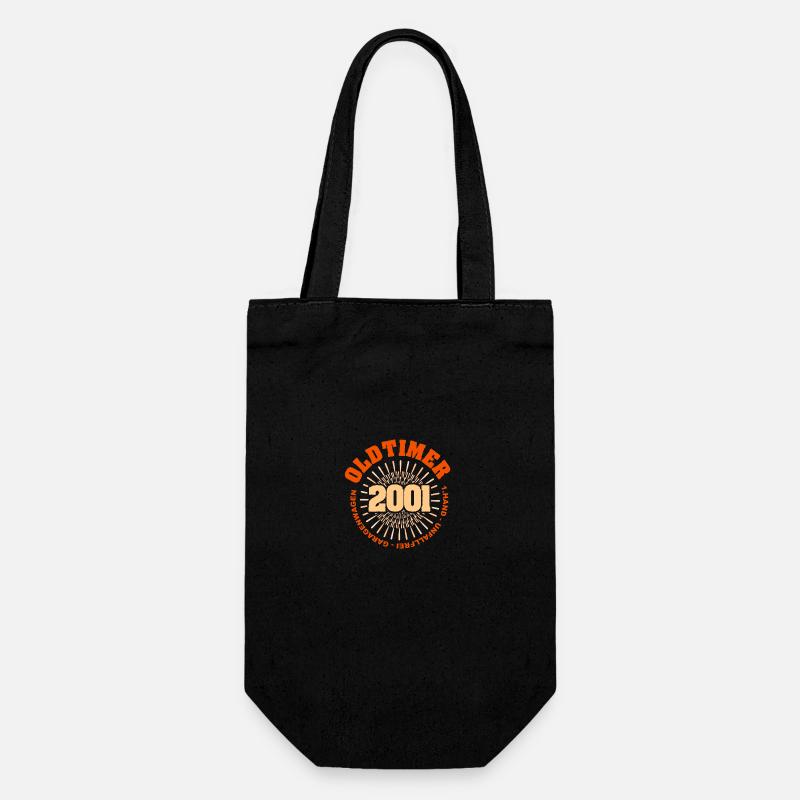 Geschenkidee 2001 - Geschenkbeutel für Flaschen - Schwarz