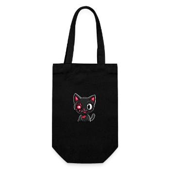 Cat Halloween Funny Baby - Gift Bag for Bottles - black - Front