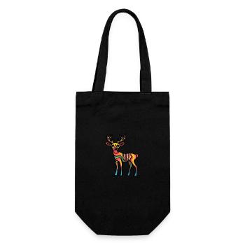Cerf Halloween Animal - Sac à bouteille - noir - Devant