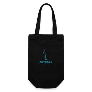 Blasmusik Anthony - Geschenkbeutel für Flaschen - Schwarz - Vorne