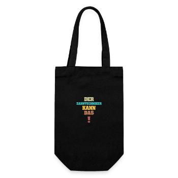 Funny Dental Technician - Gift Bag for Bottles - black - Front