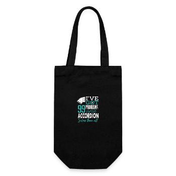 Accordion I've Got 99 Problems - Gift Bag for Bottles - black - Front