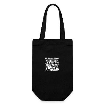 Bowling Is Amazing - Gift Bag for Bottles - black - Front