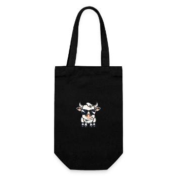 Vache Cool Animal - Sac à bouteille - noir - Devant