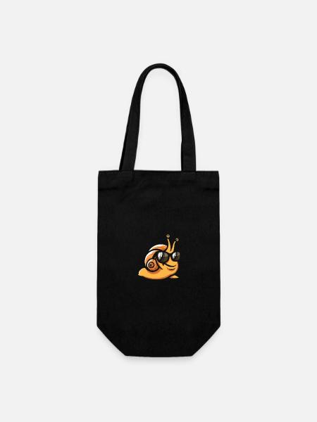 Escargot Cool Animal - Sac à bouteille - noir
