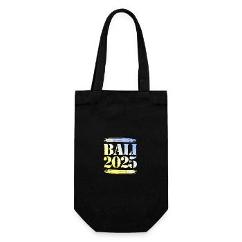 Bali 2025 - Gift Bag for Bottles - black - Front