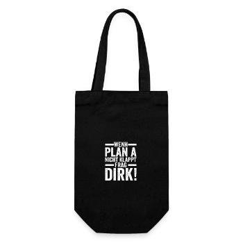Prénom Dirk - Sac à bouteille - noir - Devant