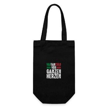 Italien Italiener Vaffanculo - Geschenkbeutel für Flaschen - Schwarz - Vorne