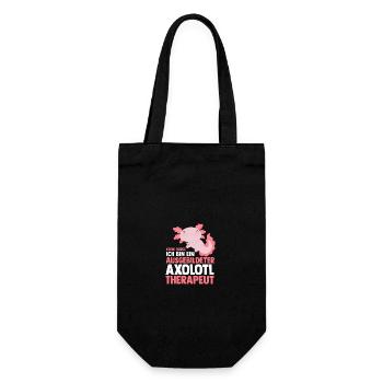 Axolotl - Geschenkbeutel für Flaschen - Schwarz - Vorne