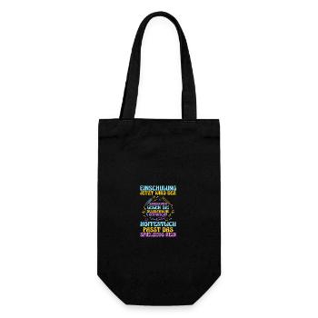 Kindergarten graduates school start school child enrollment - Gift Bag for Bottles - black - Front