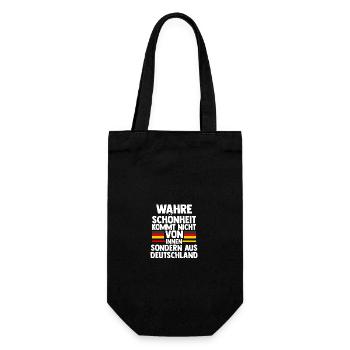 German German Germany - Gift Bag for Bottles - black - Front