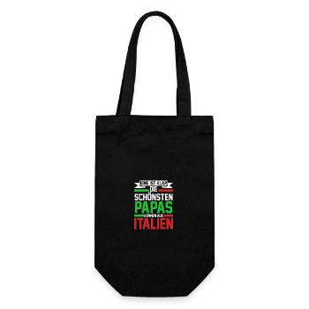 Italie Italien Papa Père Italien Italie - Sac à bouteille - noir - Devant