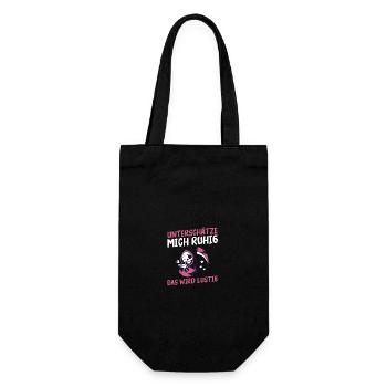 Underestimate me, it's going to be funny - Gift Bag for Bottles - black - Front