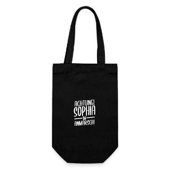 First name Sophia - Gift Bag for Bottles - black - Front