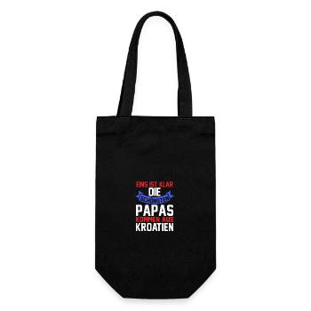Kroaten Papa Vater Vatertag Hrvatska Kroatien - Geschenkbeutel für Flaschen - Schwarz - Vorne