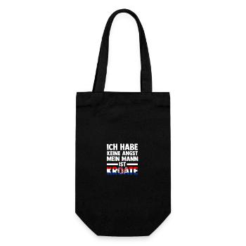 Kroaten Kroate Kroatin Hrvatska Kroatien - Geschenkbeutel für Flaschen - Schwarz - Vorne
