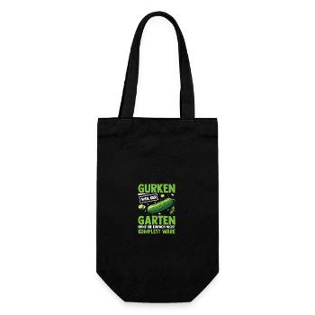 Jardinier Concombre Jardin fermier - Sac à bouteille - noir - Devant