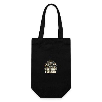 Gärtner Hobbygärtner Garten - Geschenkbeutel für Flaschen - Schwarz - Vorne