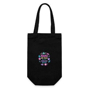 Maman pour la fête des mères - Sac à bouteille - noir - Devant