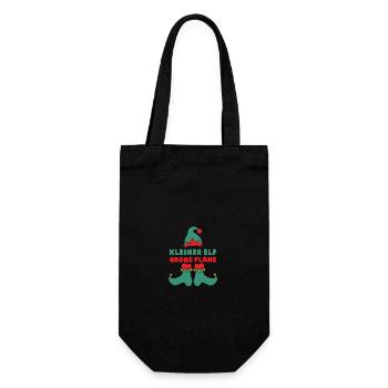 Santa Claus Christmas Christmas Elf - Gift Bag for Bottles - black - Front