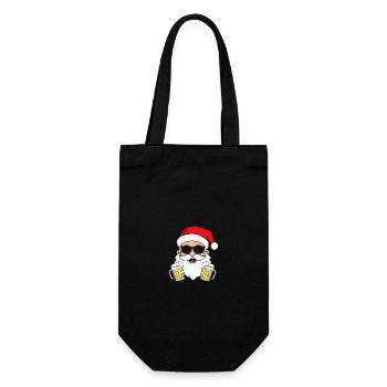 Noël du Père Noël - Sac à bouteille - noir - Devant