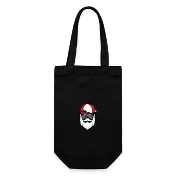 Noël du Père Noël - Sac à bouteille - noir - Devant