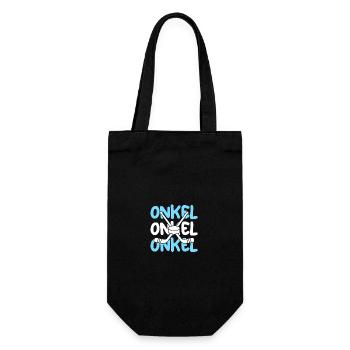 hockey player uncle hockey - Gift Bag for Bottles - black - Front