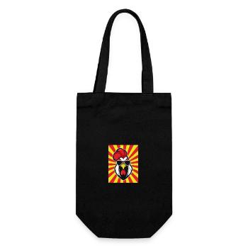 Chicken Rooster - Gift Bag for Bottles - black - Front