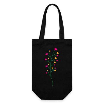 Flower Flower Plant - Sac à bouteille - noir - Devant
