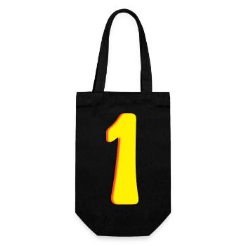 Numéro Un Jaune - Un - Un - Sac à bouteille - noir - Devant