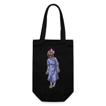 Zombie Halloween Haarschleife - Geschenkbeutel für Flaschen - Schwarz - Vorne
