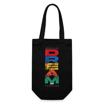 Believe In Your Dream - Motivation - Gift Bag for Bottles - black - Front