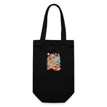 Candyland Adventure - Gift Bag for Bottles - black - Front