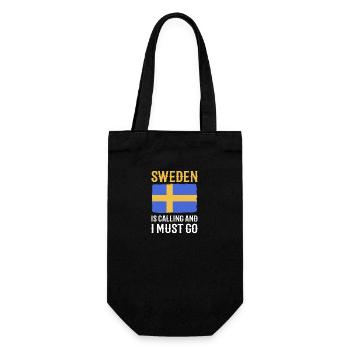 Schweden Schwedisch - Geschenkbeutel für Flaschen - Schwarz - Vorne