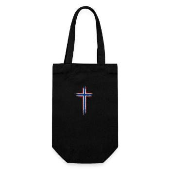 Flag of Norway Scandinavia Norwegian Flag - Gift Bag for Bottles - black - Front