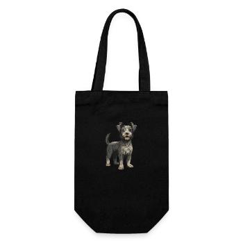 Yorkshire Terrier Dog Animal - Gift Bag for Bottles - black - Front