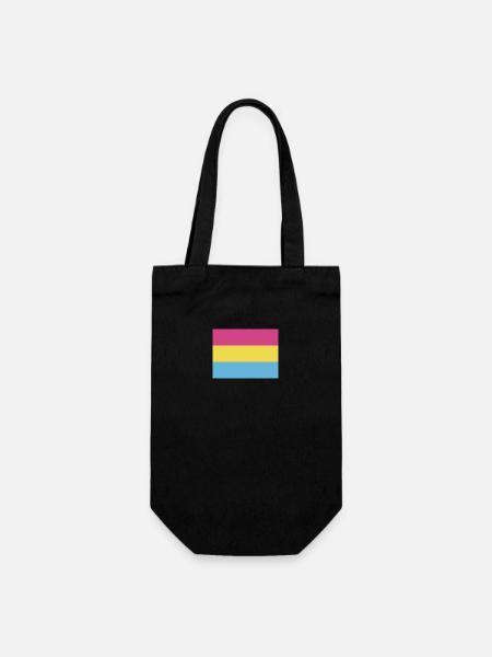Pansexual Pride Flag - Geschenkbeutel für Flaschen - Schwarz